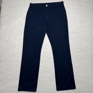 RVCA Pants Blue Weekend Fit Straight Chino Stretch Classic Men's 33x30